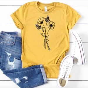 Cultivate Kindness Graphic Tee in Mustard